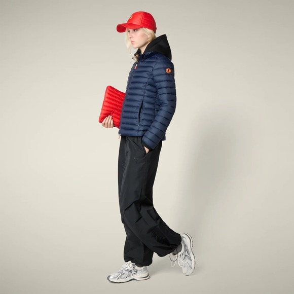 Save the Duck Carly Puffer Jacket in Navy Blue Size 3 M/L - Picture 11 of 11